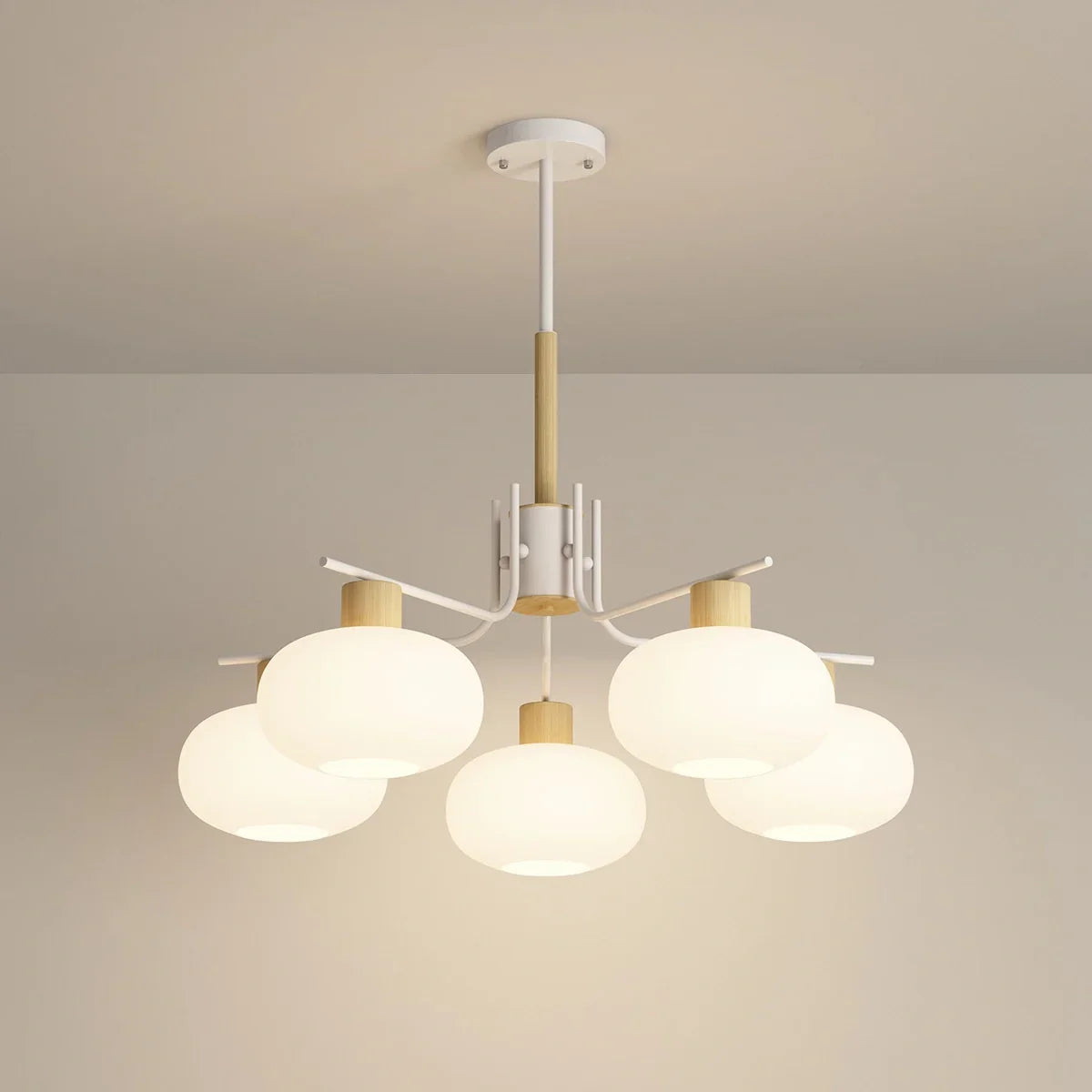 flairel Pastoral American Retro Flower Chandelier