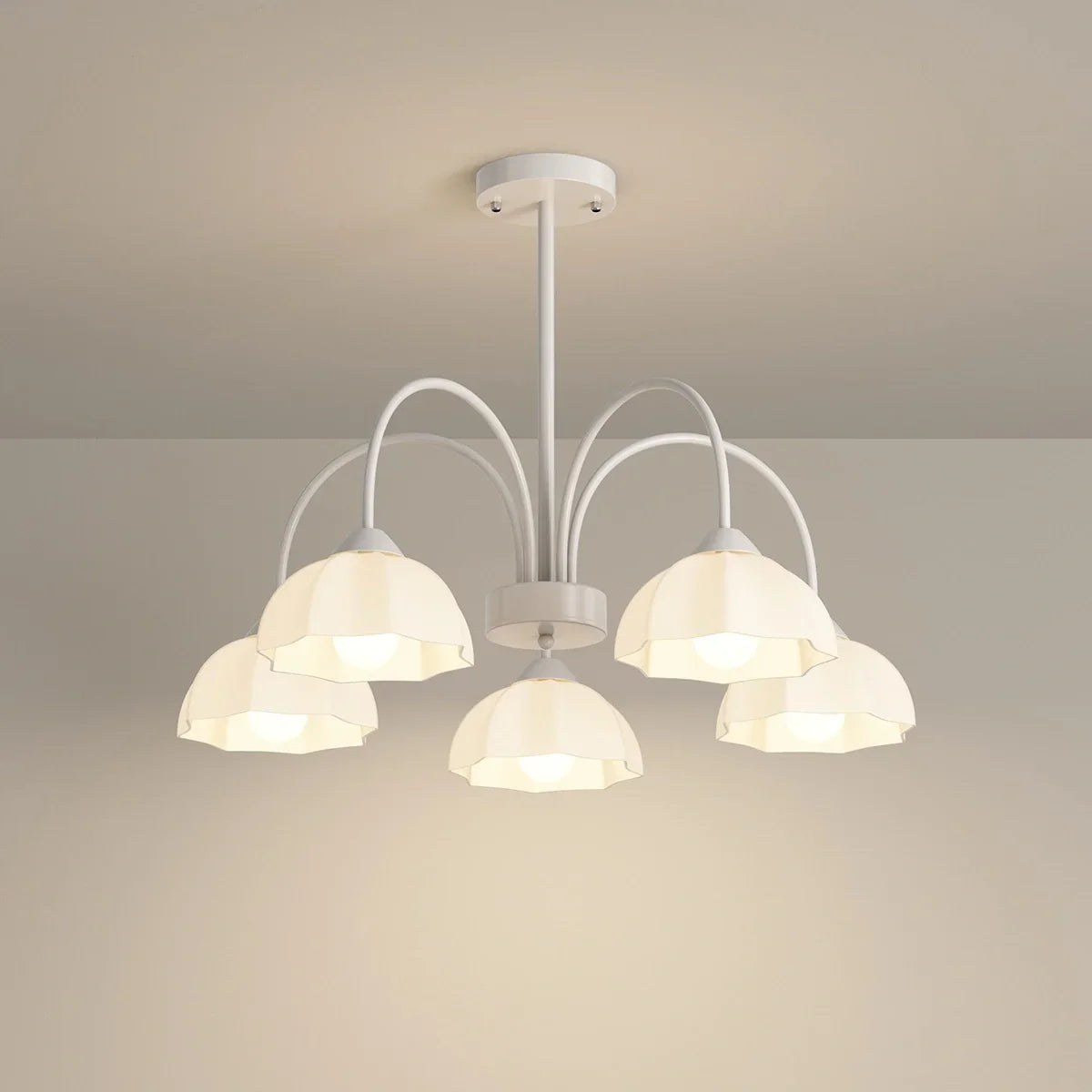 flairel Nordic Modern Light Luxury Flower Chandelier