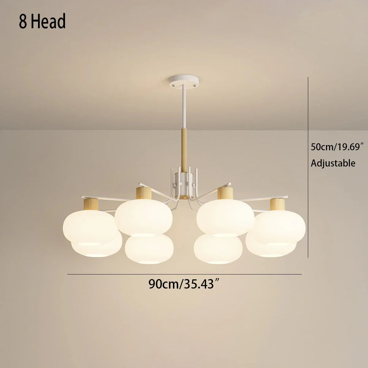 flairel Pastoral American Retro Flower Chandelier