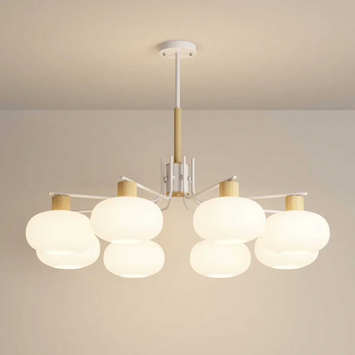 flairel Pastoral American Retro Flower Chandelier