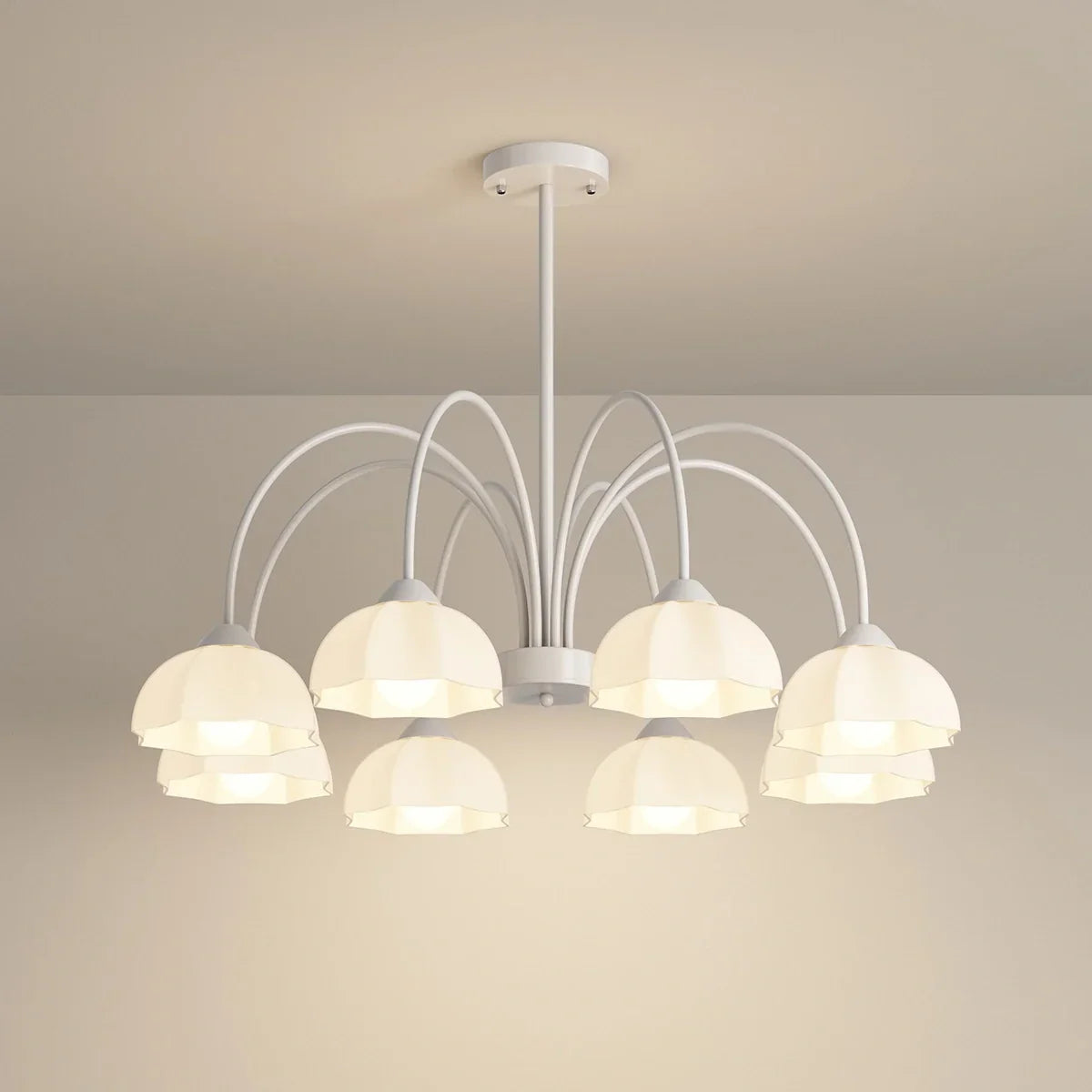 flairel Nordic Modern Light Luxury Flower Chandelier