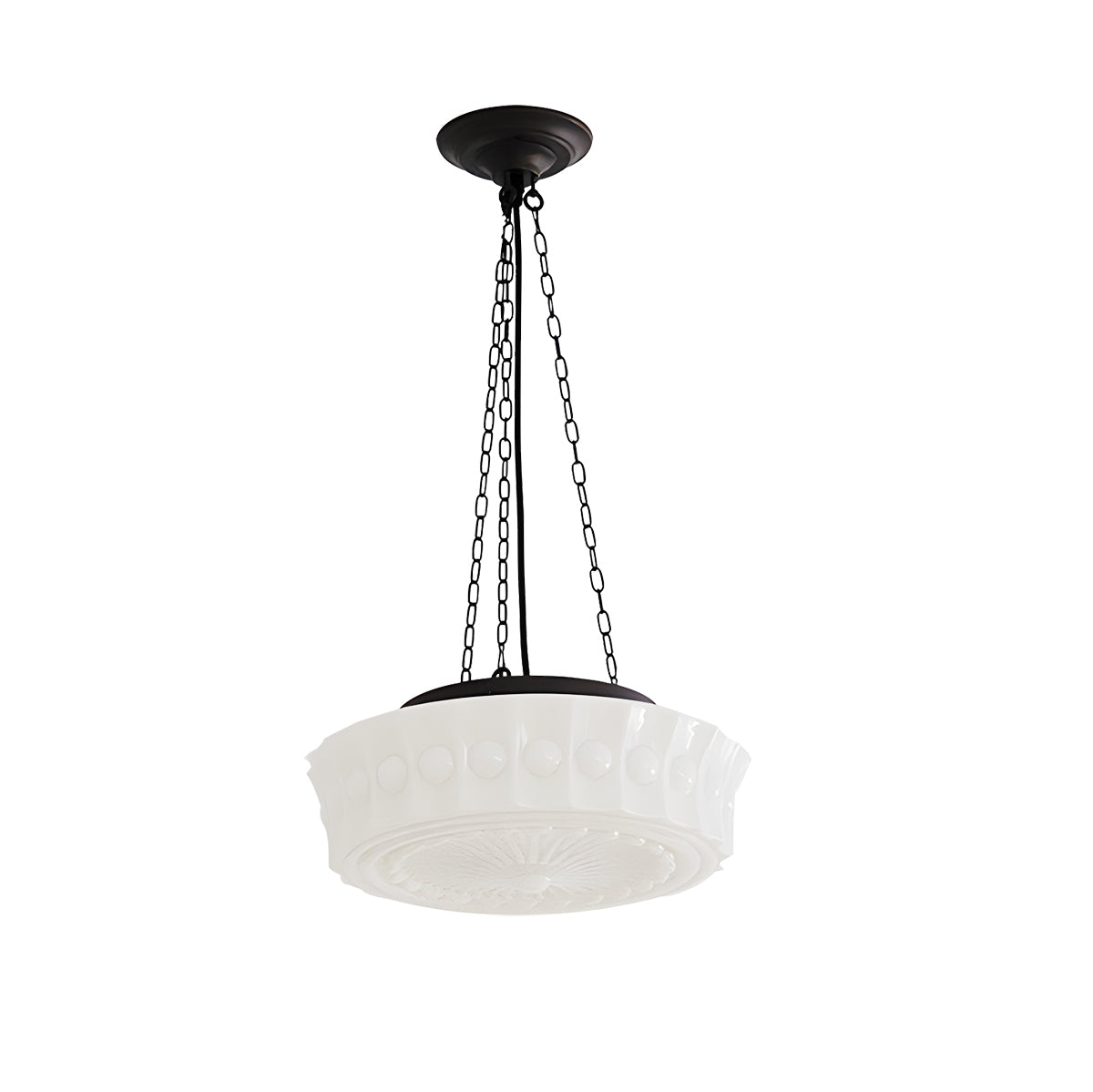 flairel Hailie Vintage French Dome Pendant Light for Living Room